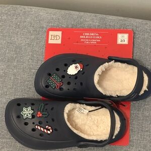 L&D Kids Holiday Clogs - Navy